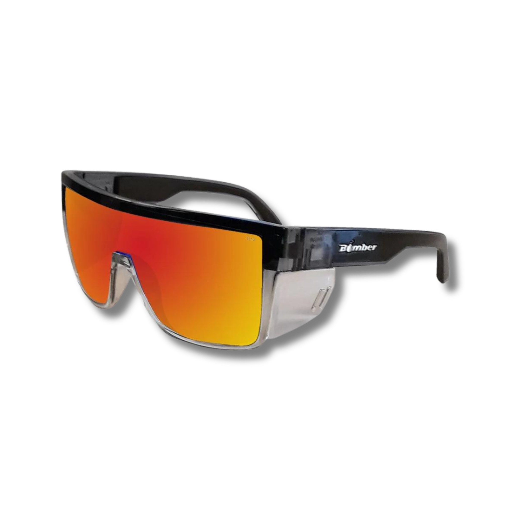 Bomber Eyewear - BUZZ Safety Red Mirror Crystal